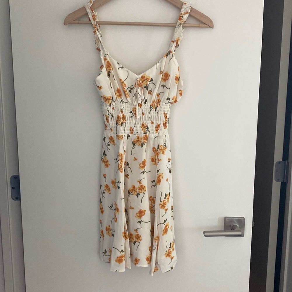Reformation floral mini dress
